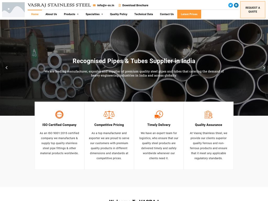 Vasraj Stainless Steel : 